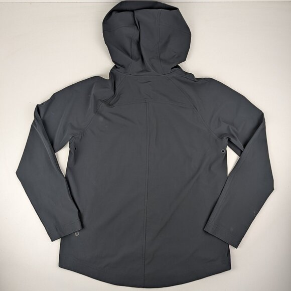 Lululemon Women's Black Hooded Full Zip Jacket Size 8 - Picture 6 of 7
